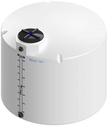 1000 Gal ProChem® Potable Water Tank w/Bulkhead Fittings - Twist Lid 16